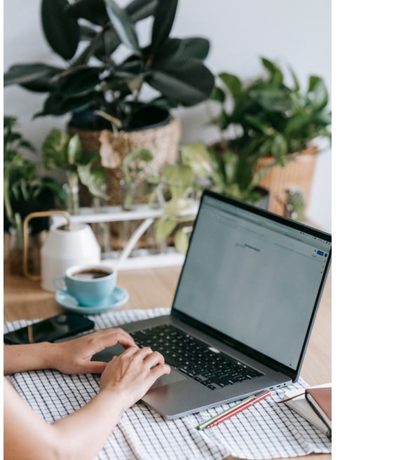 person working on laptop