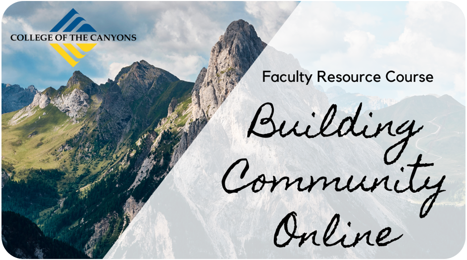 faculty resource course: building community online