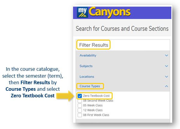 In the class search, select the Term, and then check the "SEarch for OER sections" box.
