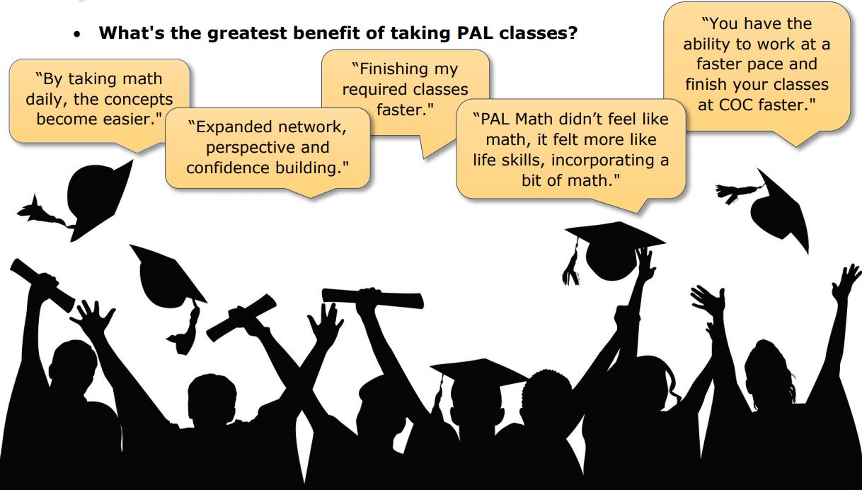 Student responses to question "What's the greatest benefit of taking PAL classes?"