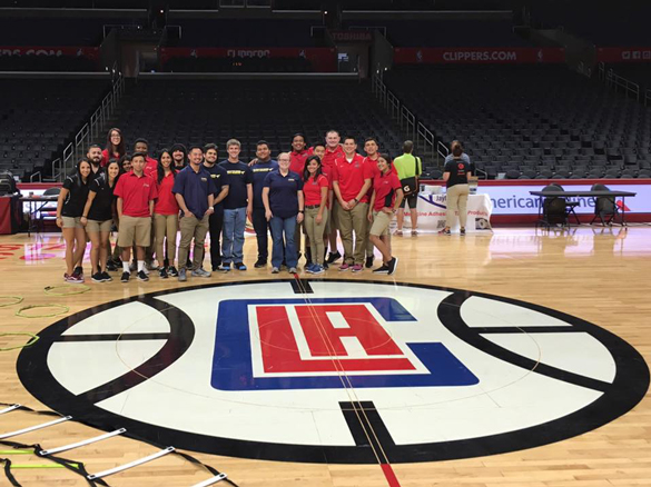 Sports Medicine students visiting Staples Center 2017.