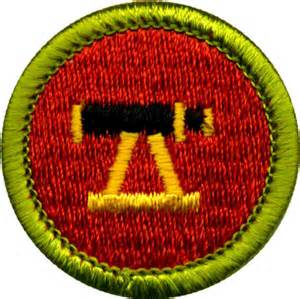 Boy Scouts Land Surveying badge.