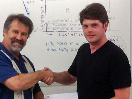Land Surveying Student Scholarship Recipient: Caleb Scrivens