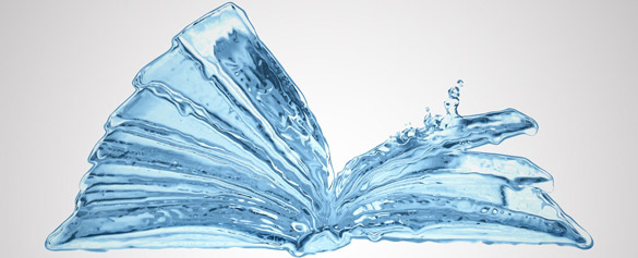 Graphic of water book.