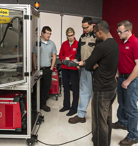 Robotic arm welding demonstration.