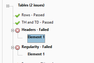 Table Header failed