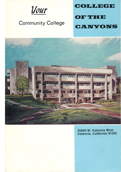 Cover of brochure depicting planned campus