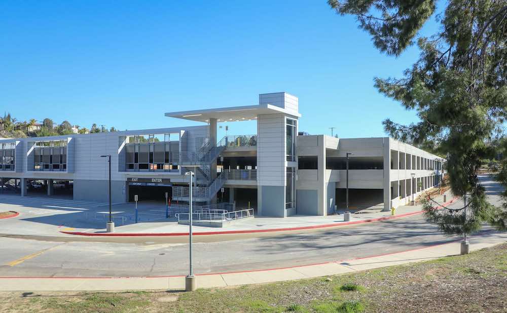 Parking structure at Valencia campus