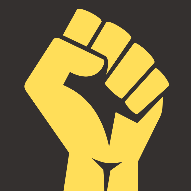 Understanding Black History Month Illustration of clenched fist