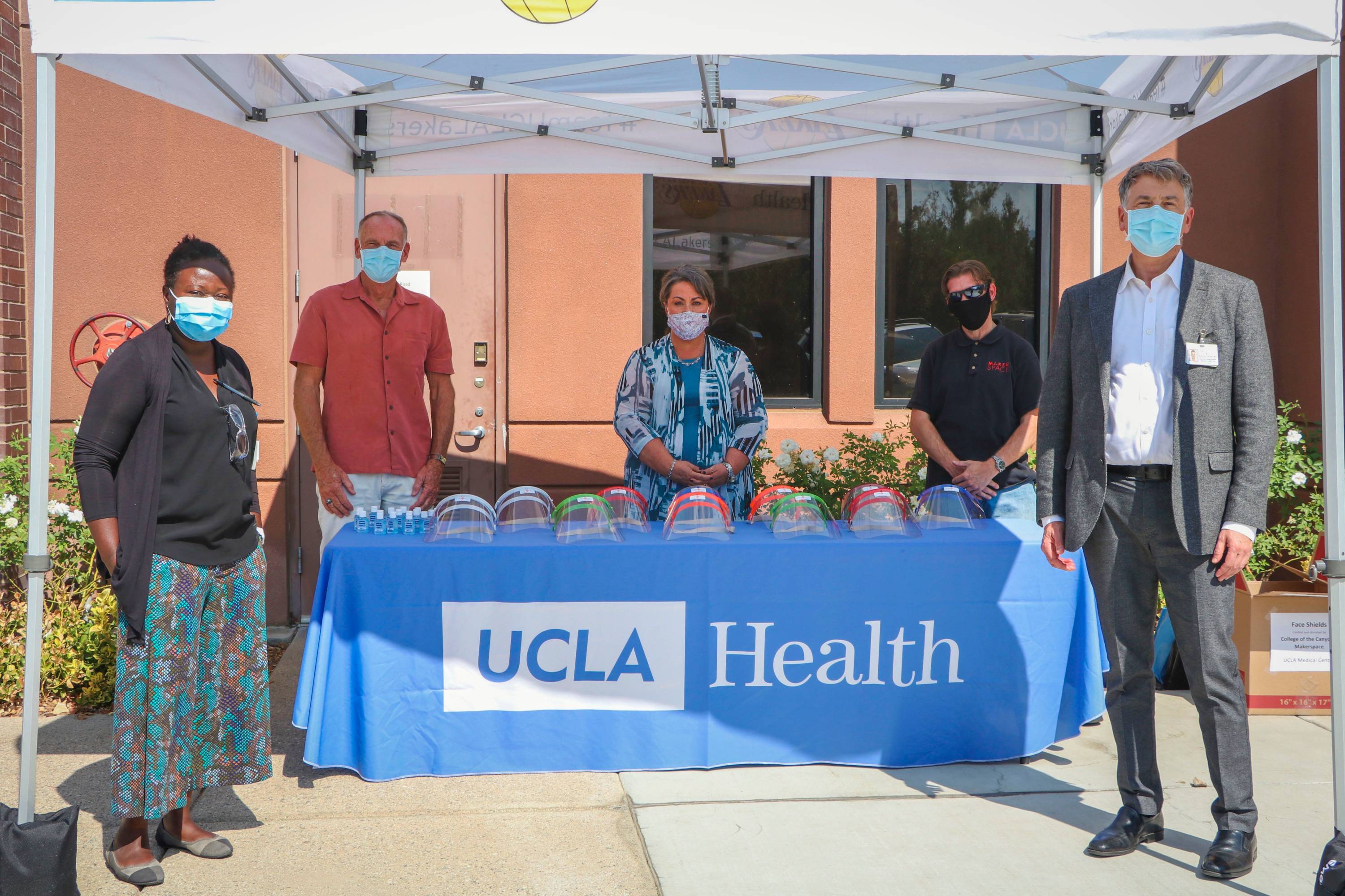 MakerSpace Donates Face Shields to UCLA Health