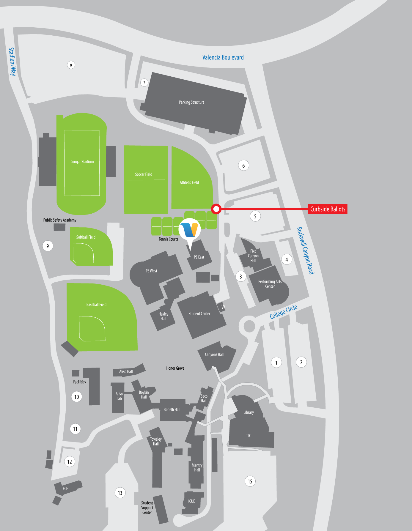 Valencia campus map
