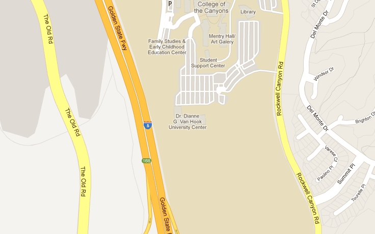 College Of The Canyons Map University Center Location Map