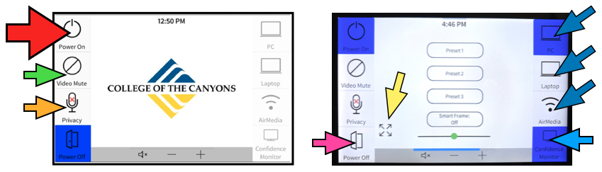 Example of touch-pannel screen