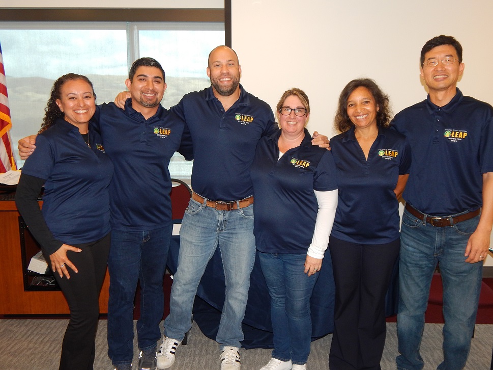 group photo of the leap early alert and retention team