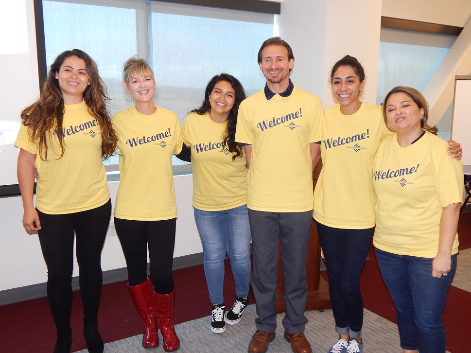 group photo of the leap welcome day team