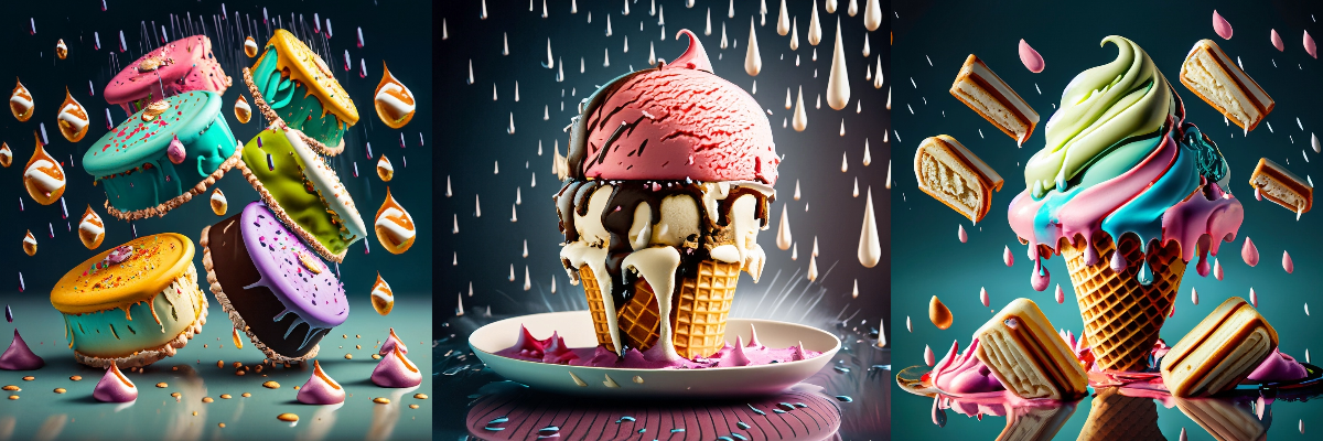 images of icre cream rain