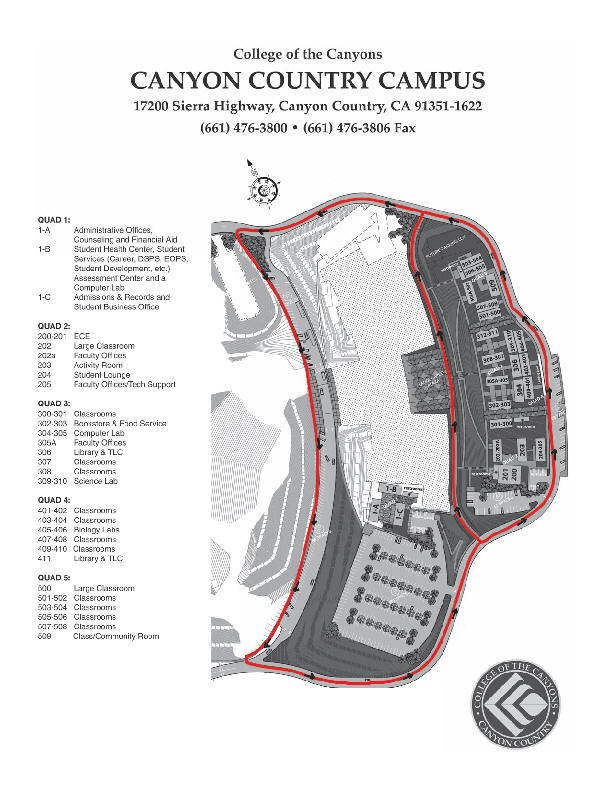 Canyon Country Escort Map