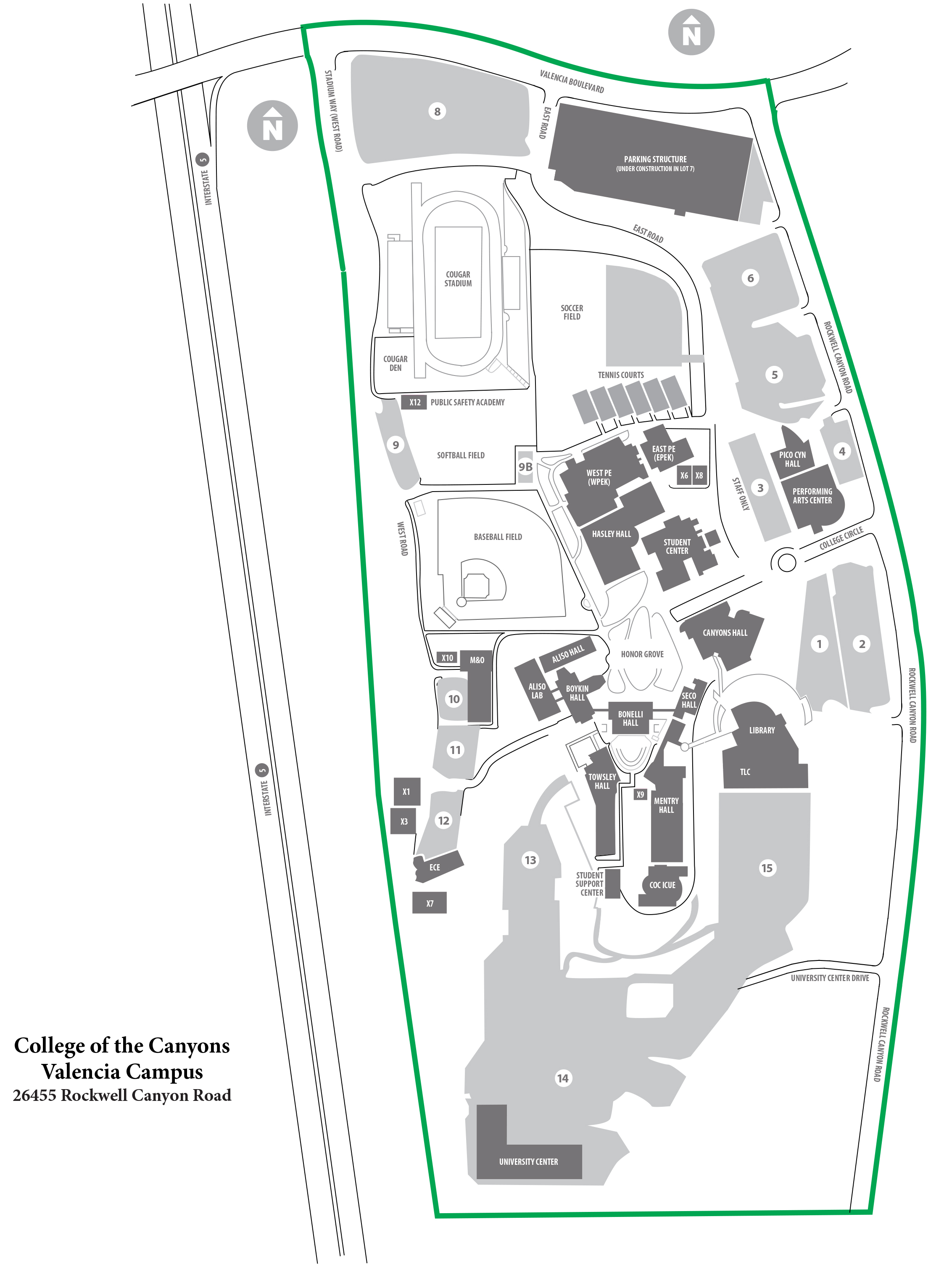 Valencia Campus Clery Boundaries