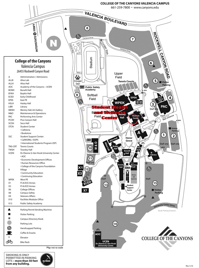 College Of The Canyons Map