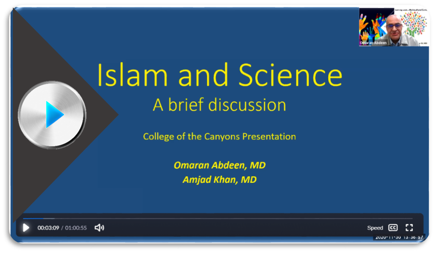Video clip of islam and science 
