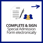 Complete & Sign Special Admit Form